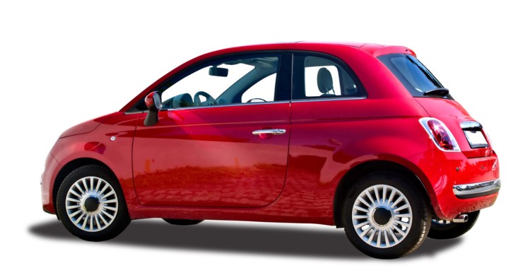 Una Fiat 500 rossa (Depositphotos foto)