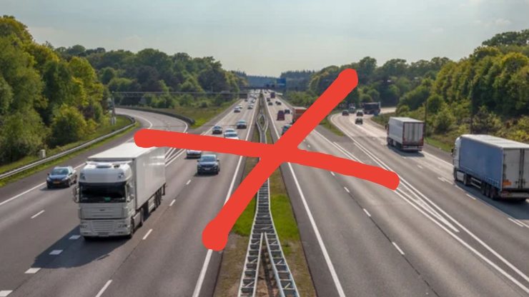 Divieto di limiti in autostrada