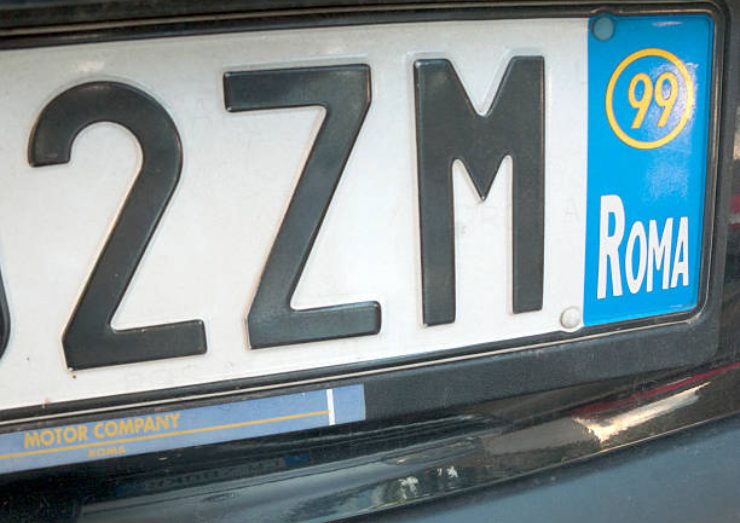 Modificare la targa