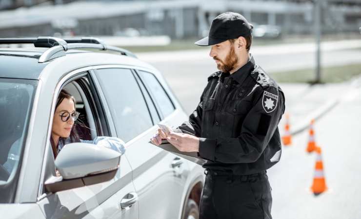 Polizia stradale fermo
