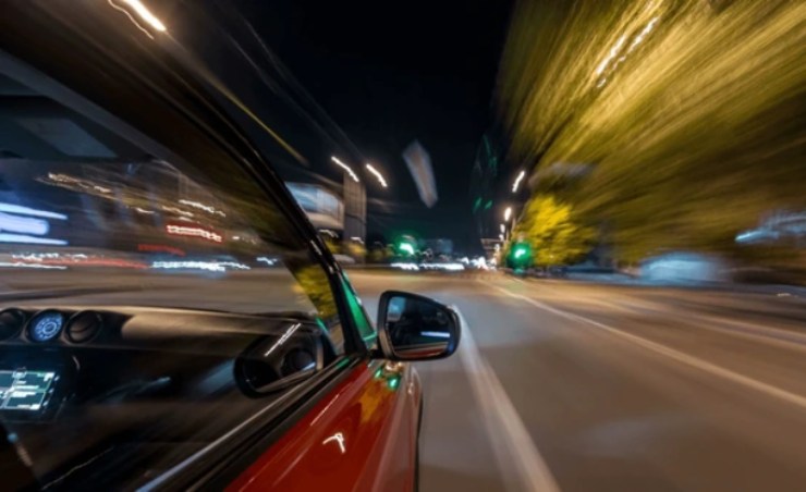 Auto a tutta velocità