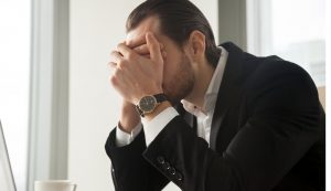 Persone d'affari in crisi