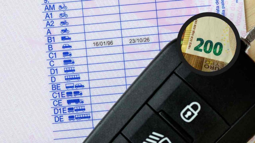 Patente e 200 Euro