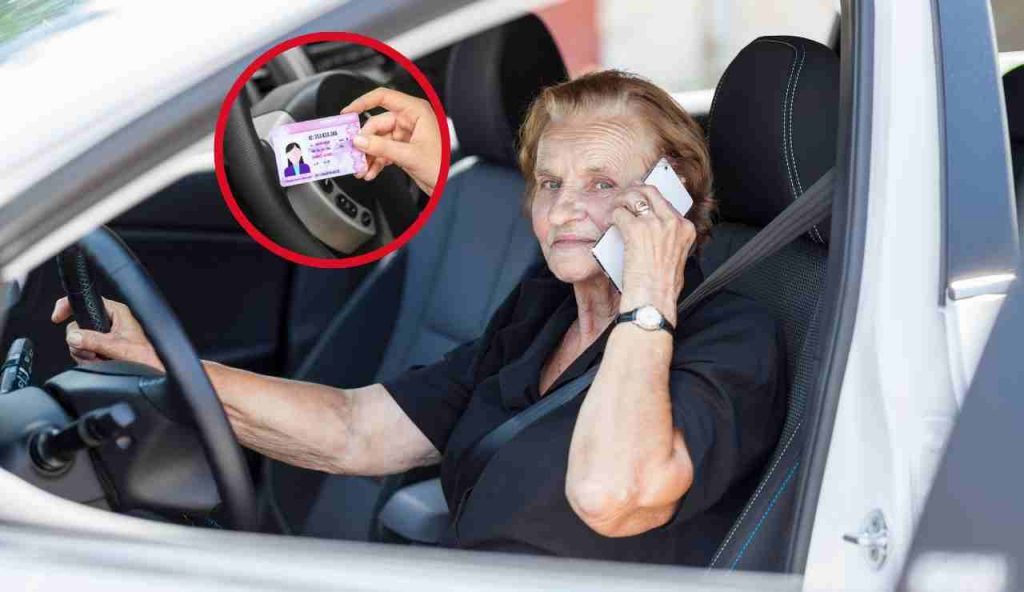 Automobilista anziana