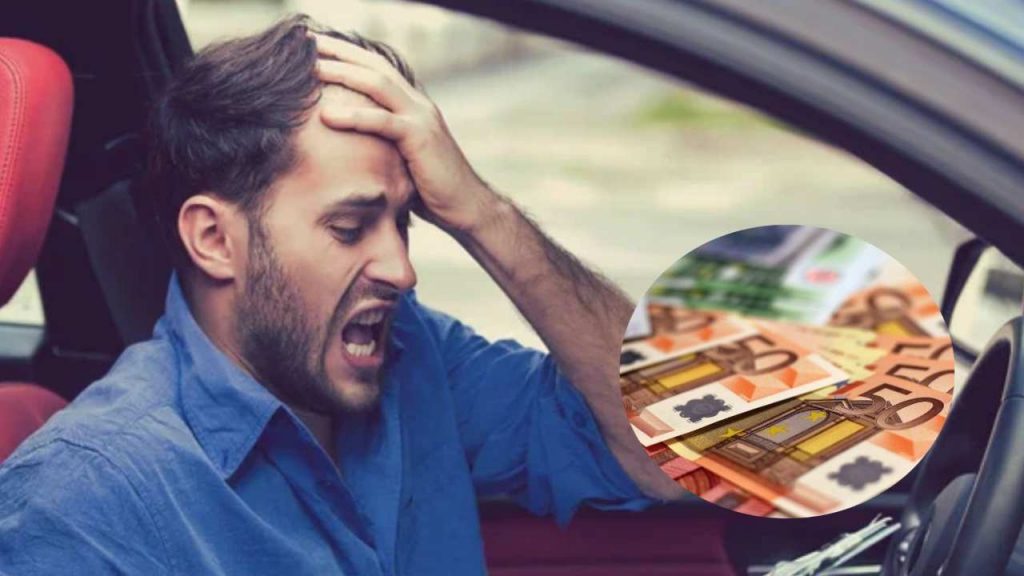 Automobilista disperato e soldi