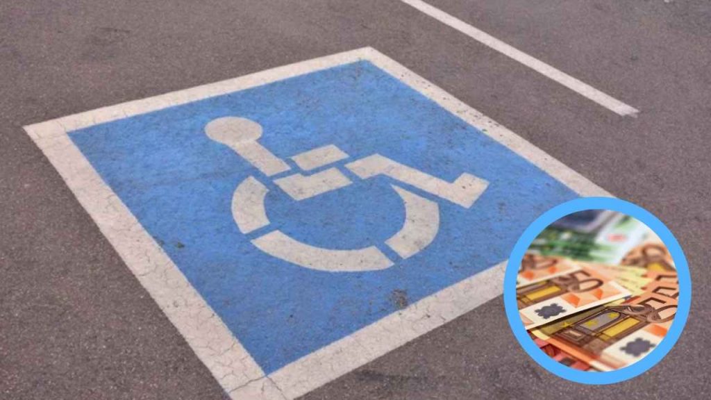 Parcheggio per disabili e pene