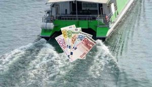 Traghetto e soldi (Depositphotos foto) - www.vehiclecue.it