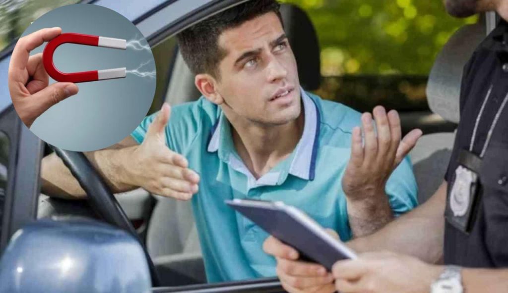 Discussione al posto di blocco e calamita (Depositphotos foto) - www.vehiclecue.it