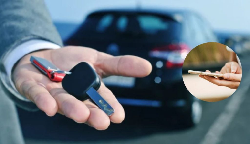 Noleggio e smartphone (Depositphotos foto) - www.vehiclecue.it