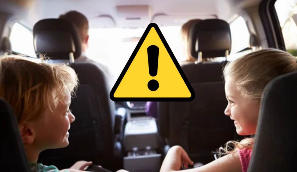 Rischio per i bambini in auto