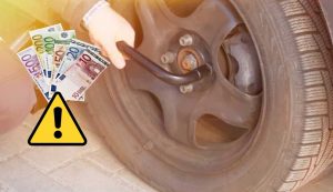 Gomme sgonfie e soldi (Depositphotos foto) - www.vehiclecue.it