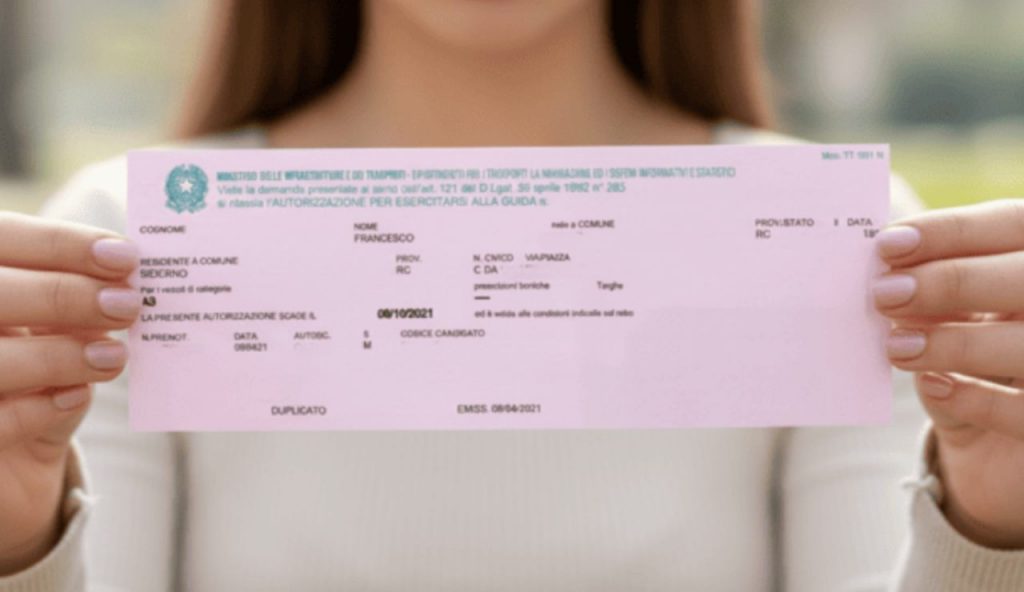 Validità del foglio rosa